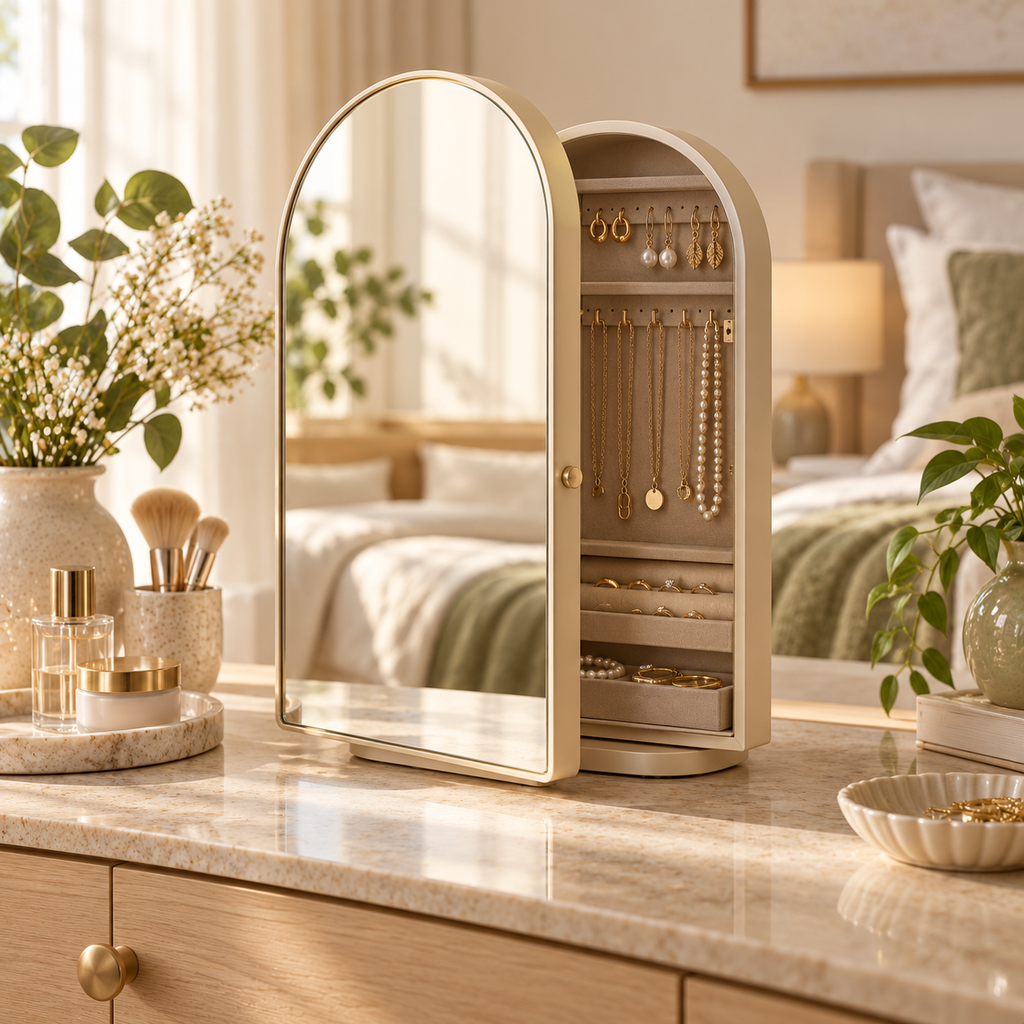 uuownx® MirrorNest Vanity Storage Mirror