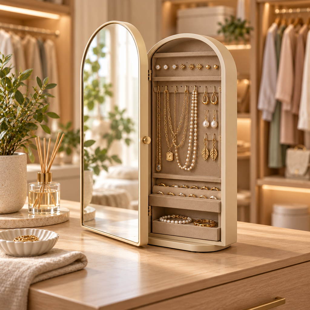 uuownx® MirrorNest Vanity Storage Mirror