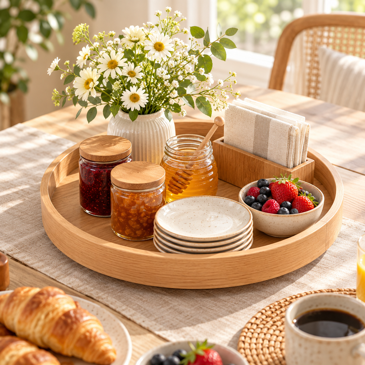 uuownx® CornerBloom Rotating Corner Tray