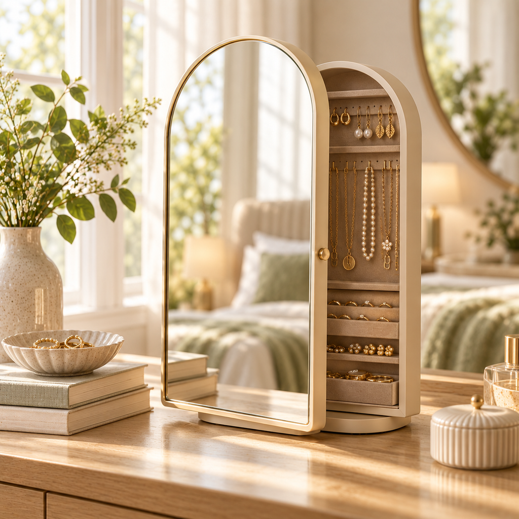 uuownx® MirrorNest Vanity Storage Mirror